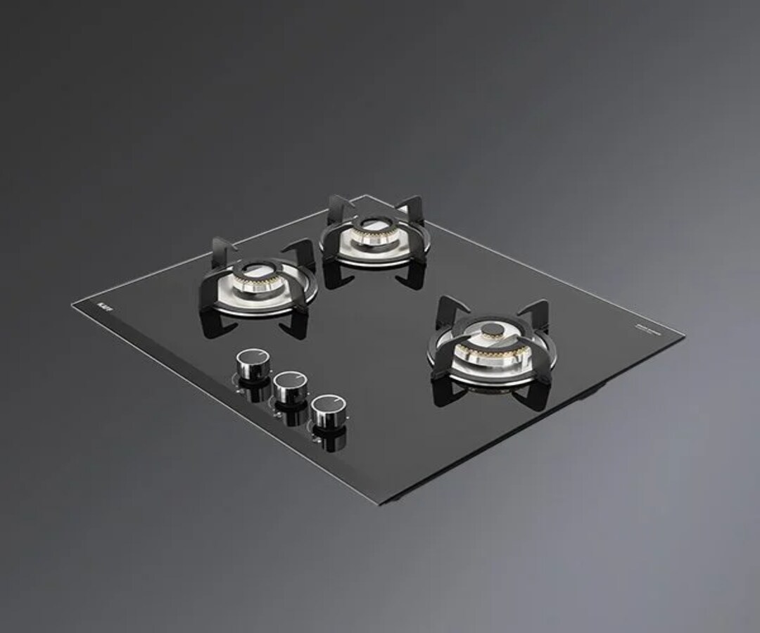 Buy Kaff VRH 603 3 Burner Bevelled Tempered Glass Builtin Hob with